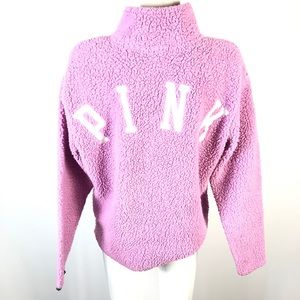 PINK fleece sweater pullover
